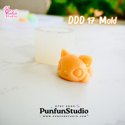DDD 17-20 Mold Set / Crouching Pet / 3D Mold / Silicone Mold