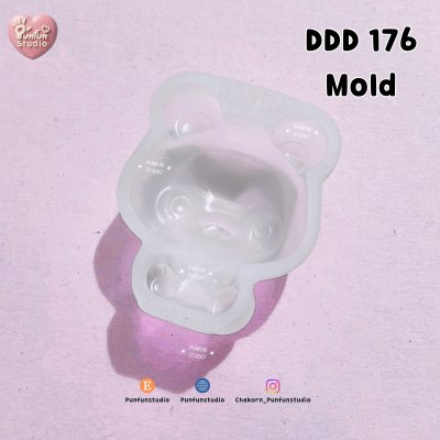 DDD 175-178 Punfun Animal Mold / 3D Mold / Epoxy Resin, Chocolate, fondant, Jelly,