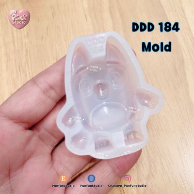 DDD 181-185 Sweet Dog Family Mold / High-relief / Silicone Mold / Epoxy Resin, Plaster, Soap, Candle Mold
