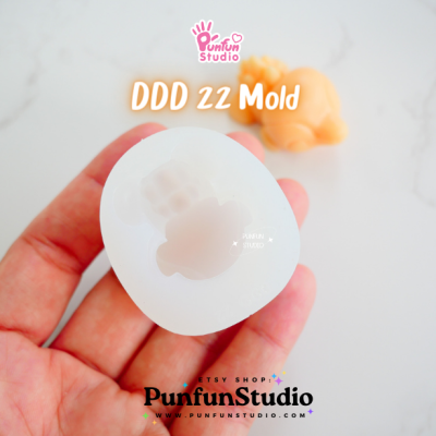 DDD 21-23 Mold Set / Crouching Poke Starter Gen 2 / Pokemold / 3D Mold