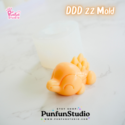 DDD 21-23 Mold Set / Crouching Poke Starter Gen 2 / Pokemold / 3D Mold