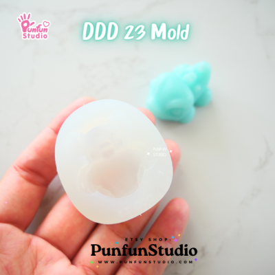DDD 21-23 Mold Set / Crouching Poke Starter Gen 2 / Pokemold / 3D Mold