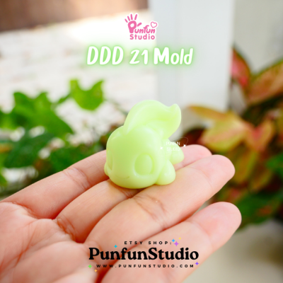 DDD 21-23 Mold Set / Crouching Poke Starter Gen 2 / Pokemold / 3D Mold