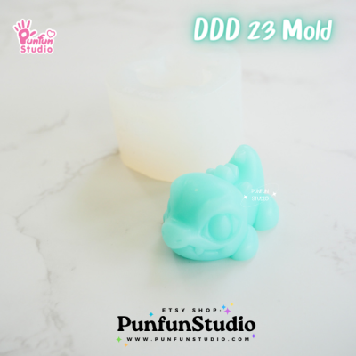 DDD 21-23 Mold Set / Crouching Poke Starter Gen 2 / Pokemold / 3D Mold