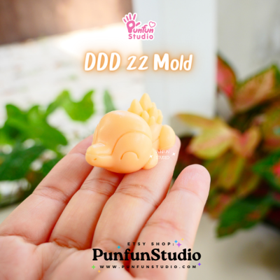 DDD 21-23 Mold Set / Crouching Poke Starter Gen 2 / Pokemold / 3D Mold
