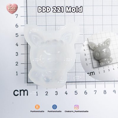 DDD 221-229 Mold / Eev Evolutions / Pokemold / check the size before ordering / Silicone Mold / Epoxy Resin, Plaster, Soap, Candle Mold