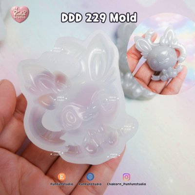 DDD 221-229 Mold / Eev Evolutions / Pokemold / check the size before ordering / Silicone Mold / Epoxy Resin, Plaster, Soap, Candle Mold