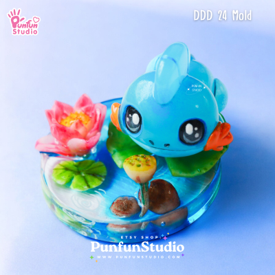 DDD 24-26 Mold Set / Crouching Poke Starter Gen 3 / Pokemold / 3D Mold