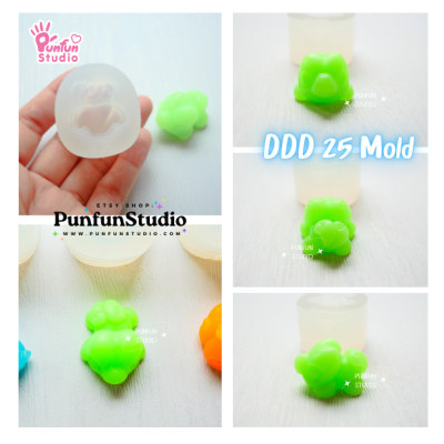 DDD 24-26 Mold Set / Crouching Poke Starter Gen 3 / Pokemold / 3D Mold