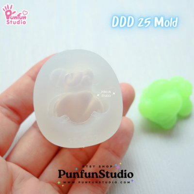 DDD 24-26 Mold Set / Crouching Poke Starter Gen 3 / Pokemold / 3D Mold