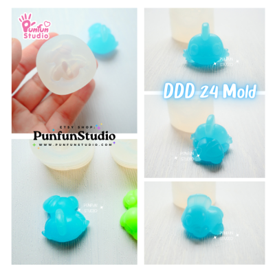 DDD 24-26 Mold Set / Crouching Poke Starter Gen 3 / Pokemold / 3D Mold