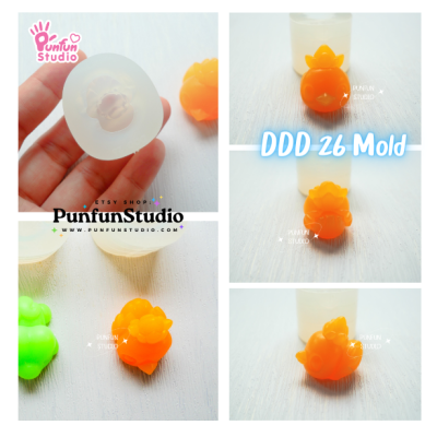 DDD 24-26 Mold Set / Crouching Poke Starter Gen 3 / Pokemold / 3D Mold