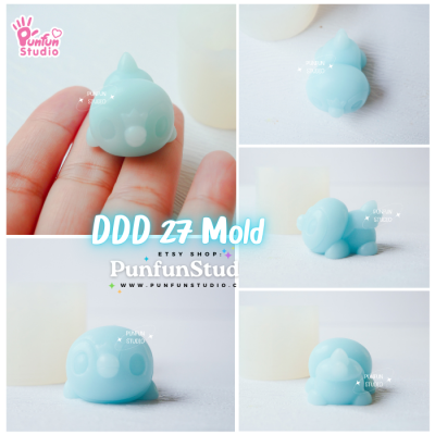 DDD 27-29 Mold Set / Crouching Poke Starter Gen 4 / Pokemold / 3D Mold