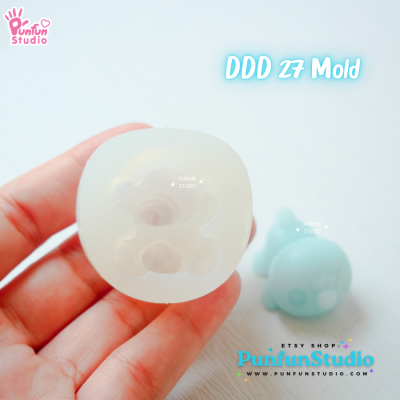 DDD 27-29 Mold Set / Crouching Poke Starter Gen 4 / Pokemold / 3D Mold