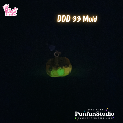 DDD 34 Boo Ghost Mold / Halloween Mold / Tiny Mold / Clear UV Resin Mold / 3D Mold