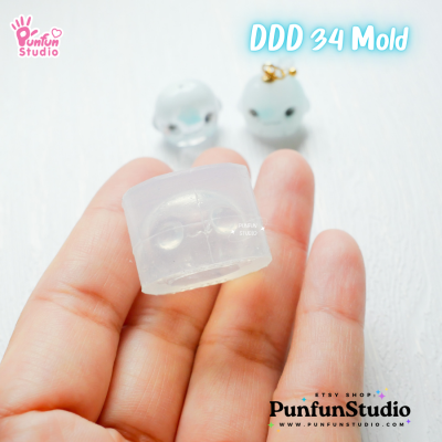 DDD 34 Boo Ghost Mold / Halloween Mold / Tiny Mold / Clear UV Resin Mold / 3D Mold