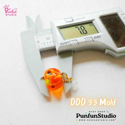 DDD 33 Pumpkin Mold / Halloween Mold / Tiny Mold / Clear UV Resin Mold / 3D Mold