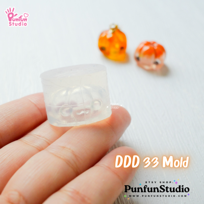 DDD 33 Pumpkin Mold / Halloween Mold / Tiny Mold / Clear UV Resin Mold / 3D Mold