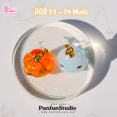 DDD 34 Boo Ghost Mold / Halloween Mold / Tiny Mold / Clear UV Resin Mold / 3D Mold
