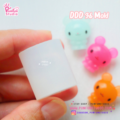 DDD 35, 36, 37 Tiny 3D Molds / Animal Mold / Tiny Mold / UV Resin Mold / Earring Mold / Pendant Mold