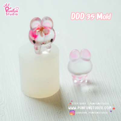 DDD 35, 36, 37 Tiny 3D Molds / Animal Mold / Tiny Mold / UV Resin Mold / Earring Mold / Pendant Mold