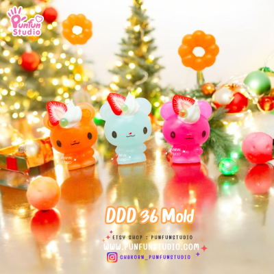 DDD 35, 36, 37 Tiny 3D Molds / Animal Mold / Tiny Mold / UV Resin Mold / Earring Mold / Pendant Mold