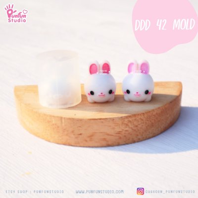 DDD 42 - 45  Tiny 3D Molds / Animal Mold / Tiny Mold / UV Resin Mold / Earring Mold / Pendant Mold