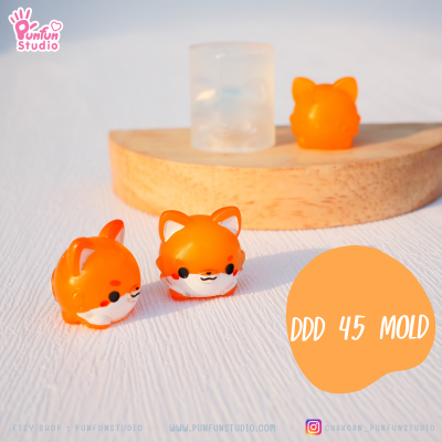 DDD 42 - 45  Tiny 3D Molds / Animal Mold / Tiny Mold / UV Resin Mold / Earring Mold / Pendant Mold