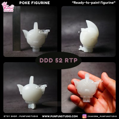 DDD 51-59 RTP Eev Evolutions / Ready-to-paint Figurine / Resin Figurine