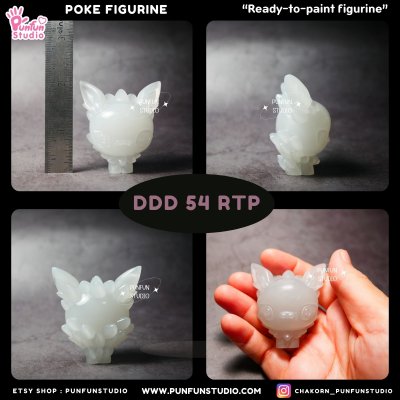 DDD 51-59 RTP Eev Evolutions / Ready-to-paint Figurine / Resin Figurine