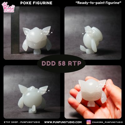 DDD 51-59 RTP Eev Evolutions / Ready-to-paint Figurine / Resin Figurine