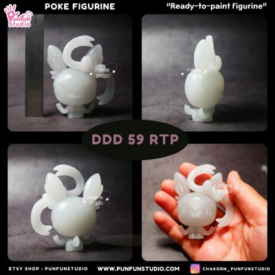 DDD 51-59 RTP Eev Evolutions / Ready-to-paint Figurine / Resin Figurine