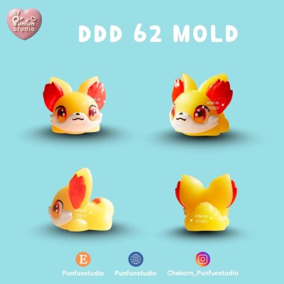 DDD 61-66 Mold / Crouching Pokemold / 3D Mold / Silicone Mold