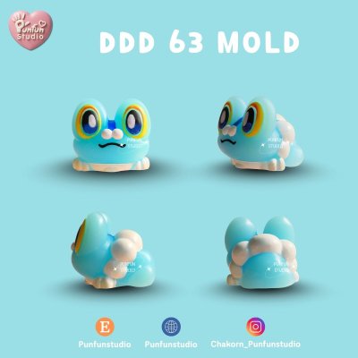 DDD 61-66 Mold / Crouching Pokemold / 3D Mold / Silicone Mold