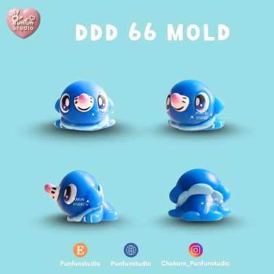 DDD 61-66 Mold / Crouching Pokemold / 3D Mold / Silicone Mold