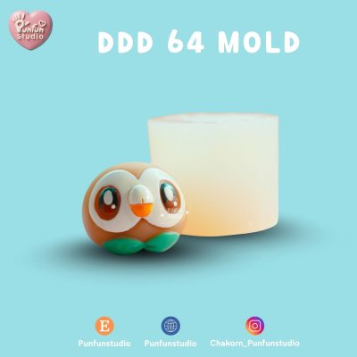 DDD 61-66 Mold / Crouching Pokemold / 3D Mold / Silicone Mold
