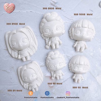 DDD 88-90, 8808-9008, 139-140 Mold / Kpop Hunter / High-relief / Silicone Mold / Epoxy Resin, Plaster, Soap, Candle Mold