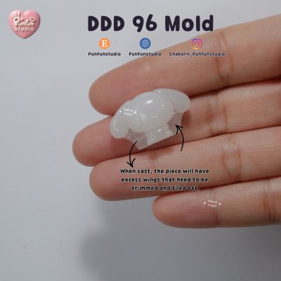 DDD 93-96 Tiny 3D Molds / Cutie Kitty & Friends / UV Resin