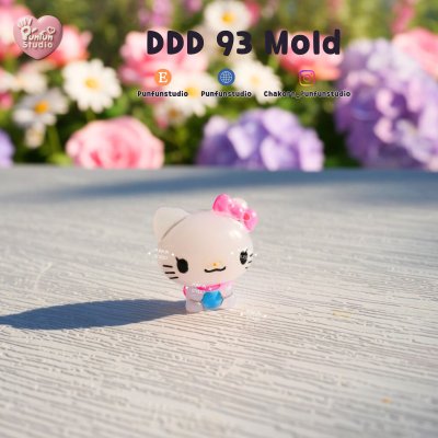 DDD 93-96 Tiny 3D Molds / Cutie Kitty & Friends / UV Resin