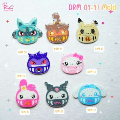 Draruma Molds DRM 01-17 / Painting Anime Mold / Silicone Mold