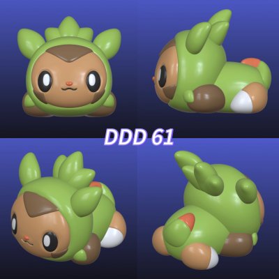 DDD 61-66 Mold / Crouching Pokemold / 3D Mold / Silicone Mold