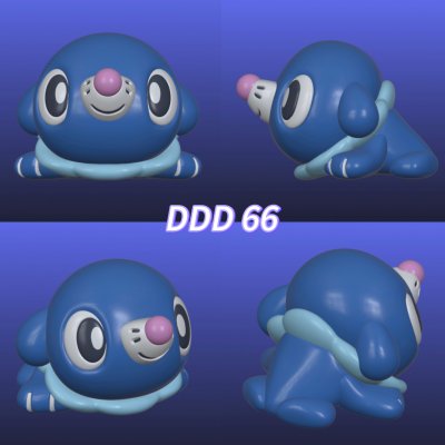 DDD 61-66 Mold / Crouching Pokemold / 3D Mold / Silicone Mold
