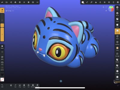 DDD 60 Derpy Tiger Mold / Crouching /  3D Mold
