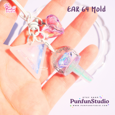 Ear 64 Seventeen Mold / K-POP / Earring Mold / UV Resin Mold / Silicone Mold