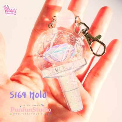 S164 Seventeen Lightstick Shaker Mold / K-POP / Shaker Mold / Silicone Mold