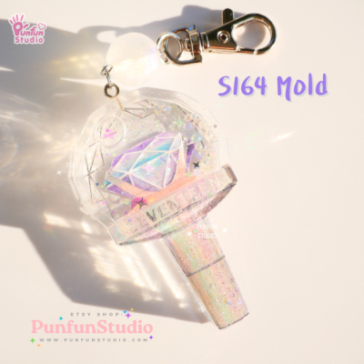 S164 Seventeen Lightstick Shaker Mold / K-POP / Shaker Mold / Silicone Mold