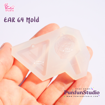 Ear 64 Seventeen Mold / K-POP / Earring Mold / UV Resin Mold / Silicone Mold