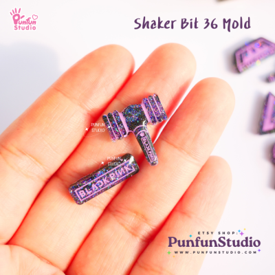 Shaker Bit 36 K-POP Mold / 12 in 1 / Shaker bits mold / Silicone Mold