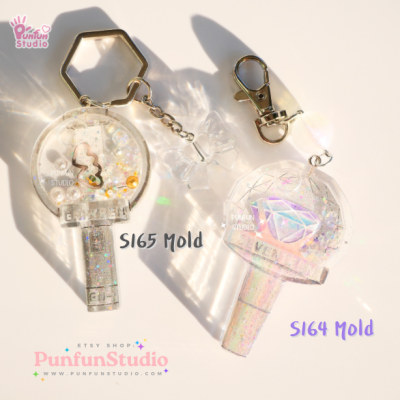 S164 Seventeen Lightstick Shaker Mold / K-POP / Shaker Mold / Silicone Mold