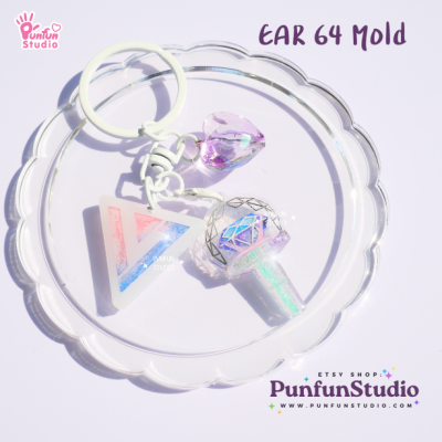 Ear 64 Seventeen Mold / K-POP / Earring Mold / UV Resin Mold / Silicone Mold